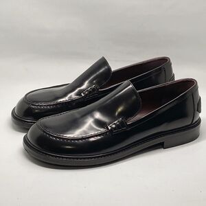 Lanvin Spinto polished leather loafers size 42/us size 9